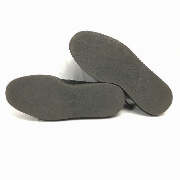 T.U.K size24.5-25.0 UK6 ラバーソールブーツ クリーパーシューズ〈黒