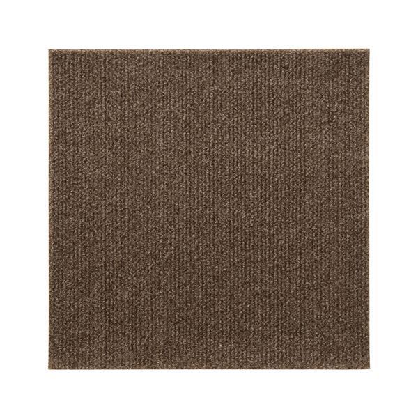 まとめ 吸着タイルマット|タイルカーペット ブラウン 30×30cm 9枚入り 汚れ防止＆防音 ぴたQ 12個セット