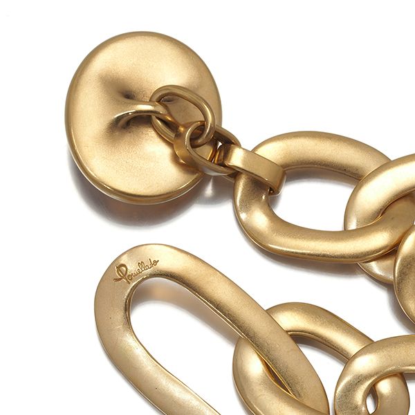 ポメラート ブレスレット クォーツ チェーン 艶消し 43g K18YG #170588  