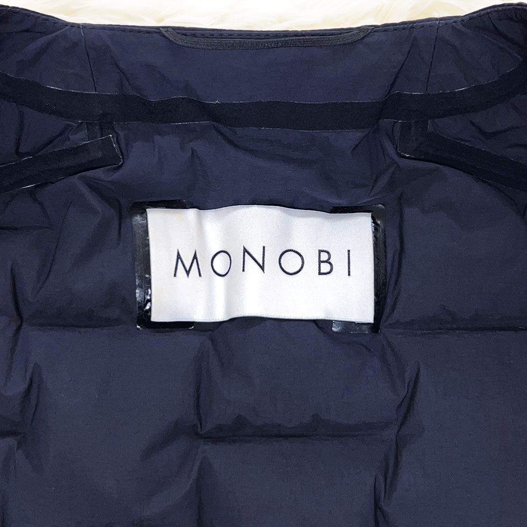 モノビ MONOBI Vネックインナーダウンベスト ブラック - メルカリ