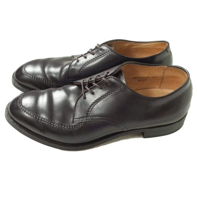 ALDEN オールデン アメリカ製 Cordovan U-Tip Blucher コードバンUチップブルーチャー 5939 US9D(27cm)  Dark Burgundy(#8) 革靴 モックトゥ モディファイドラスト シューズ g9400