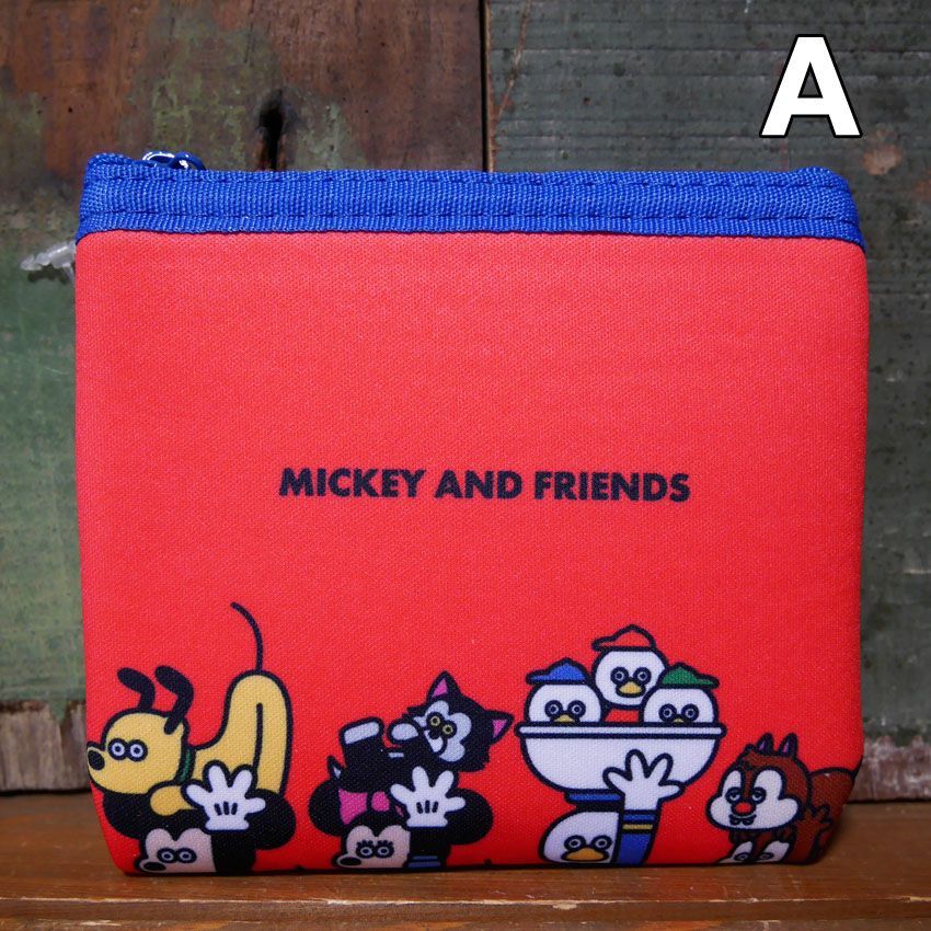 ミッキーマウス ミニフラットポーチ ディズニー 松本セイジ