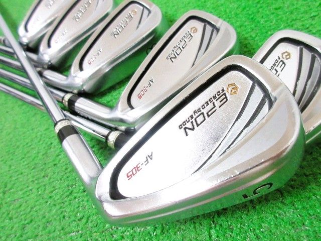 【ほぼ未使用】【美品】 EPON エポン AF305アイアン #5-PW エポン EPON AF-305 アイアンセット 6本 #5-Pw K's-8001(S
