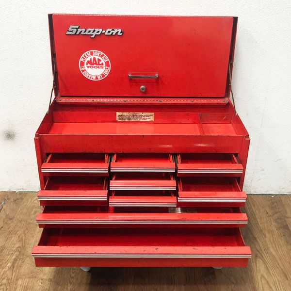 【超歓迎低価】中古品 スナップオン Snap-on ミニチュア トップチェスト ミニ工具箱 赤 RED その他