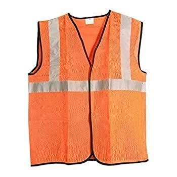 SAS Safety 692-1209 ANSI 注文 Class-2 Safety Vest Orange Large by