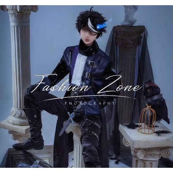 IdentityV 第五人格 風 占い師 黯 イライ クラーク コスプレ衣装 ウィッグ 靴 cosplay ハロウィン 演出服 変装