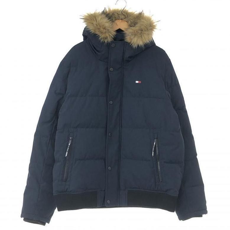 【中古】TOMMY HILFIGER 中綿ジャケット XL ネイビー 159AP863 トミー ヒルフィガー[10]