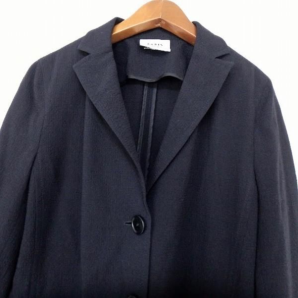 美品✨ Akris アクリスプント テーラードジャケット サマージャケット anc アクリスプント AKRIS punto ジャケット 42 濃紺 薄手