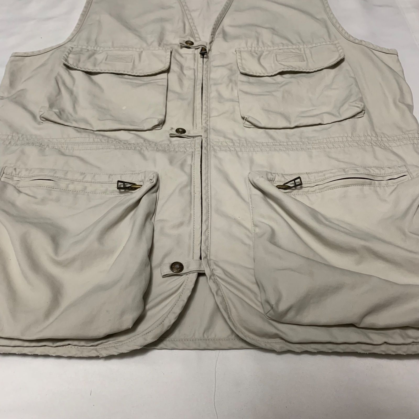 90s BANANA REPUBLIC Cotton Hunting Vest バナナリパブリック