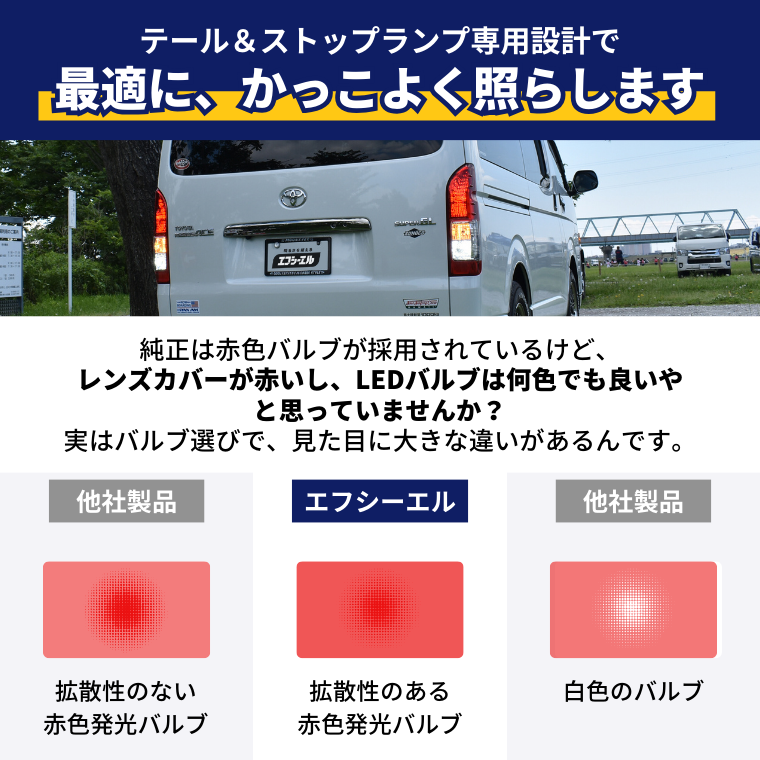 T20 S25 ダブル シングル LEDバルブ レッド LEDテールランプ ブレーキランプ 2個セット エフシーエル 【fcl. 直営店】
