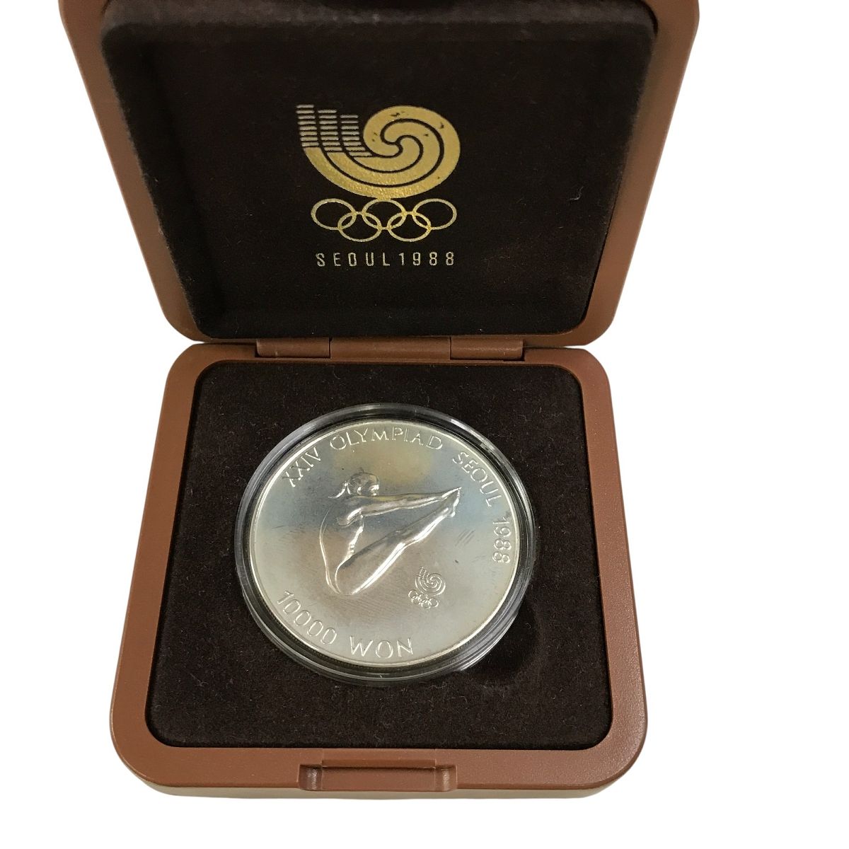 1988 ソウルオリンピック 銀貨コイン メダル 記念 1枚 10000 WON 約33.4g ヴィンテージ 一般 T10384101