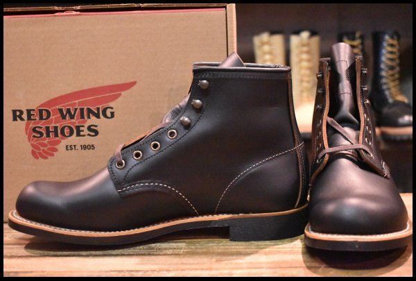 9D 箱付 未使用 24年】レッドウィング 3345 ブラックスミス 黒 プレーリー プレーントゥ レースアップ ブーツ redwing  HOPESMORE【EG308】 - メルカリ