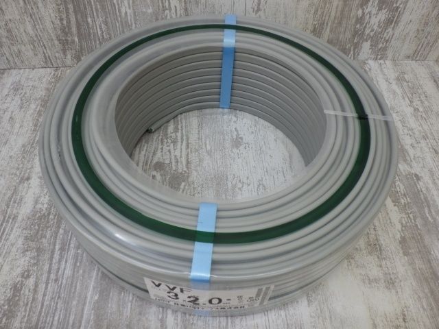 住電HSTケーブル VVF2.0×2芯 灰色100m巻 住電HST VVF 住電HSTケーブル VVF2.0×2芯 灰色100m巻 住電HST VVF