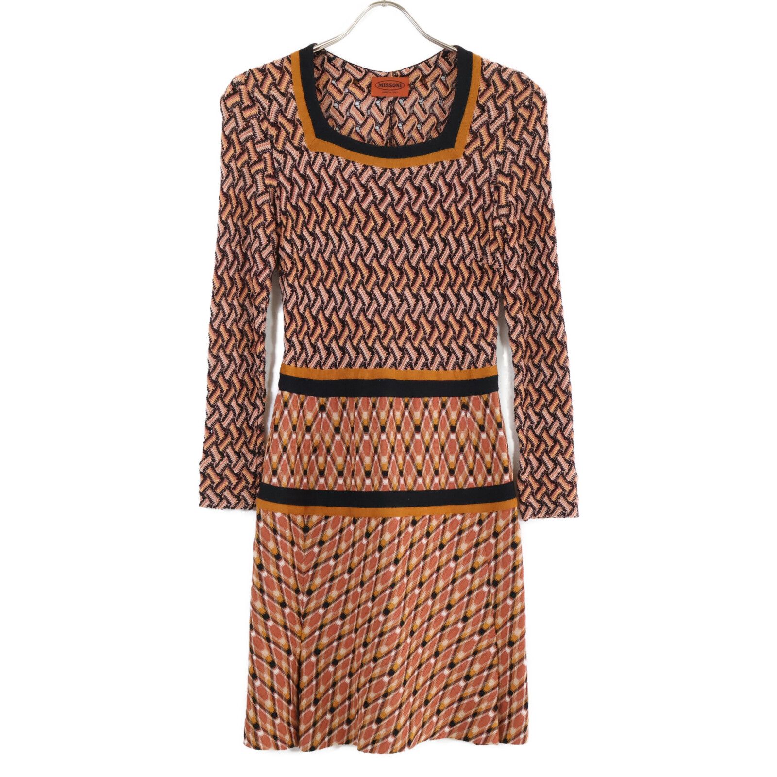 MISSONI - 【春物 新入荷】‡MISSONI/ミッソーニ‡ボートネックリネンニット/プルオーバー/長袖 マルチカラ― レディース 40【中古】 春夏 813042 MISSONI ミッソーニ 総柄 スクエアネック ニット 40 - メルカリ