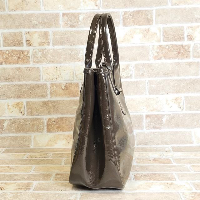 美品 ロンシャン LONGCHAMP ☆ ル ロゾ エナメルレザー ハンドバッグ 