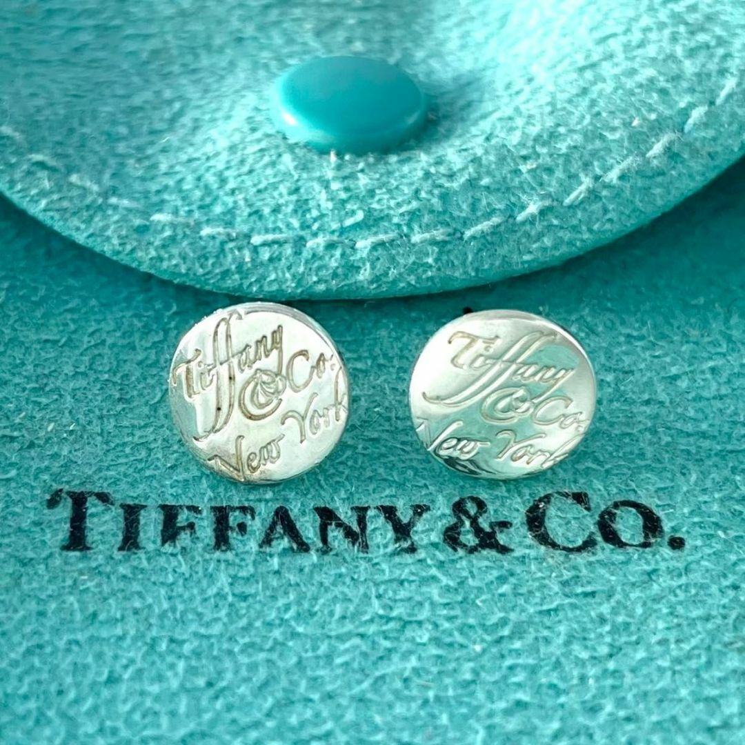 ティファニー ノーツ ラウンド ピアス シルバー 925 RT5fe
