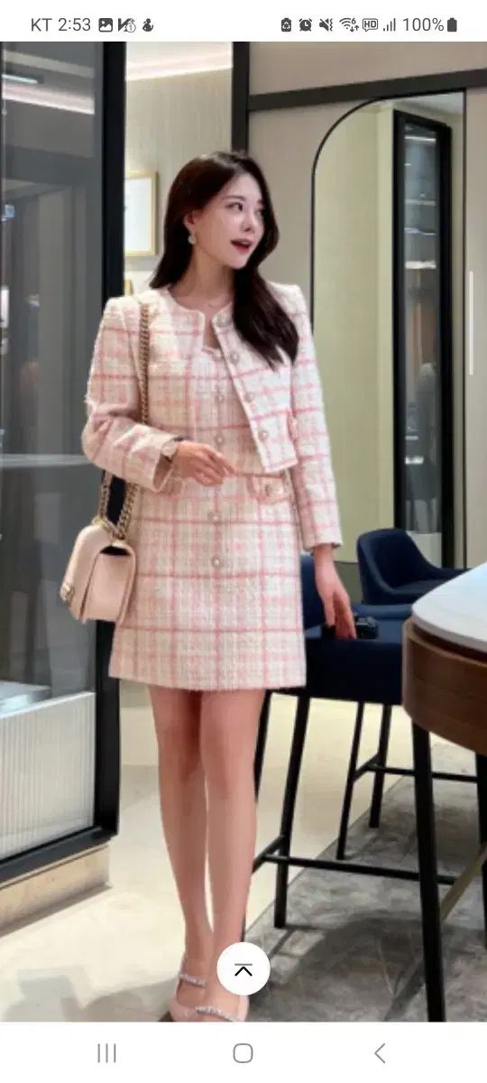 LOAR 宝石 ピンクツイード ジャケット m55