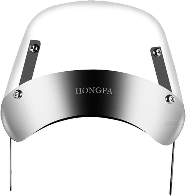 start.side バイク 風防 ウインドシールド スクリーン カウル 汎用 タイプ パーツ ウインドスクリーン メーターバイザー 取付金具付き( 透明クリア)