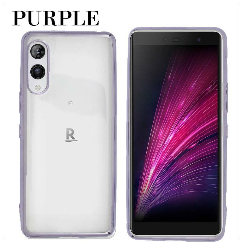 Rakuten Hand 5G P780 シンプル サイドメッキ加工 TPU クリア 耐衝撃