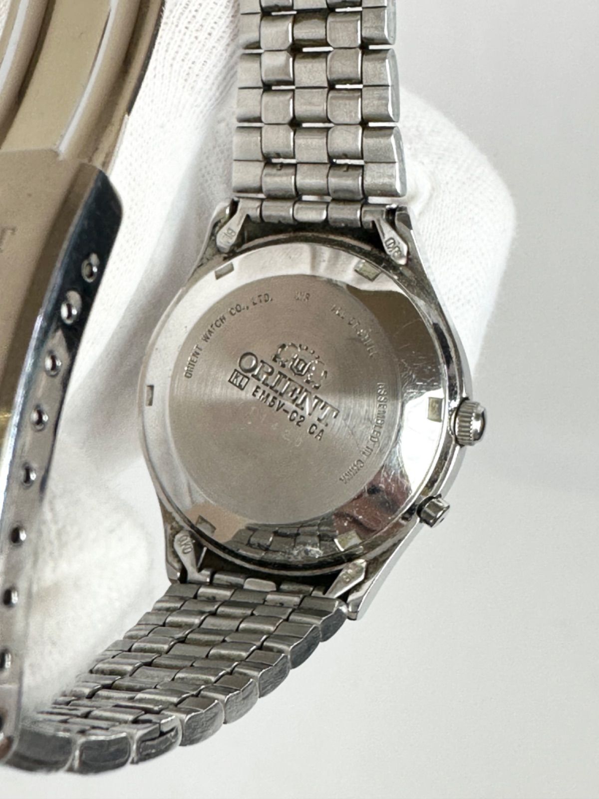 SA4【中古品】ORIENT オリエント EM5V-C2 9面カットガラス自動巻き 