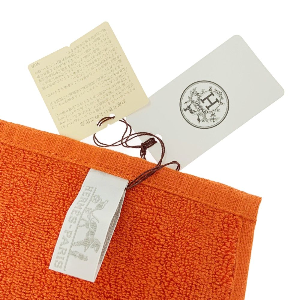 正規品 新品 HERMES エルメス ハンカチ オレンジ カレ・タオル