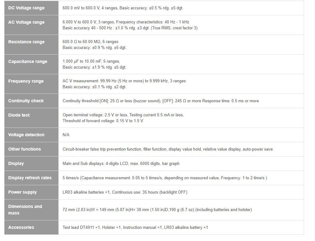 計画的な DMM テスター 日本製 スリムモデル DT4224 デジタルマルチメータ 日置電機 HIOKI