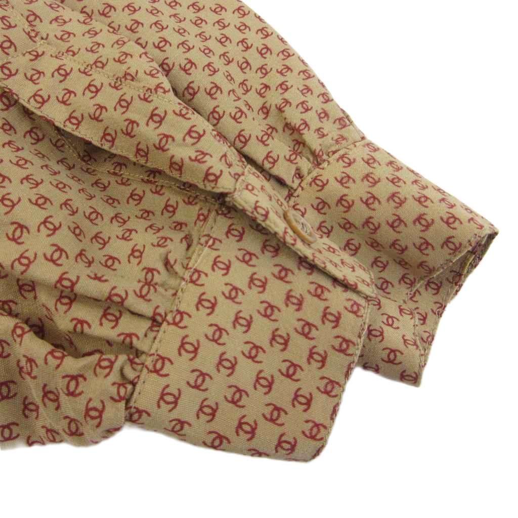 シャネル CHANEL CREATION ヴィンテージ ココマークジャカード シャツ  