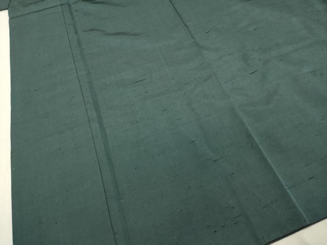 平和屋着物○男性 紬 アンサンブル 高麗納戸色 正絹 逸品 DAAT1348tw