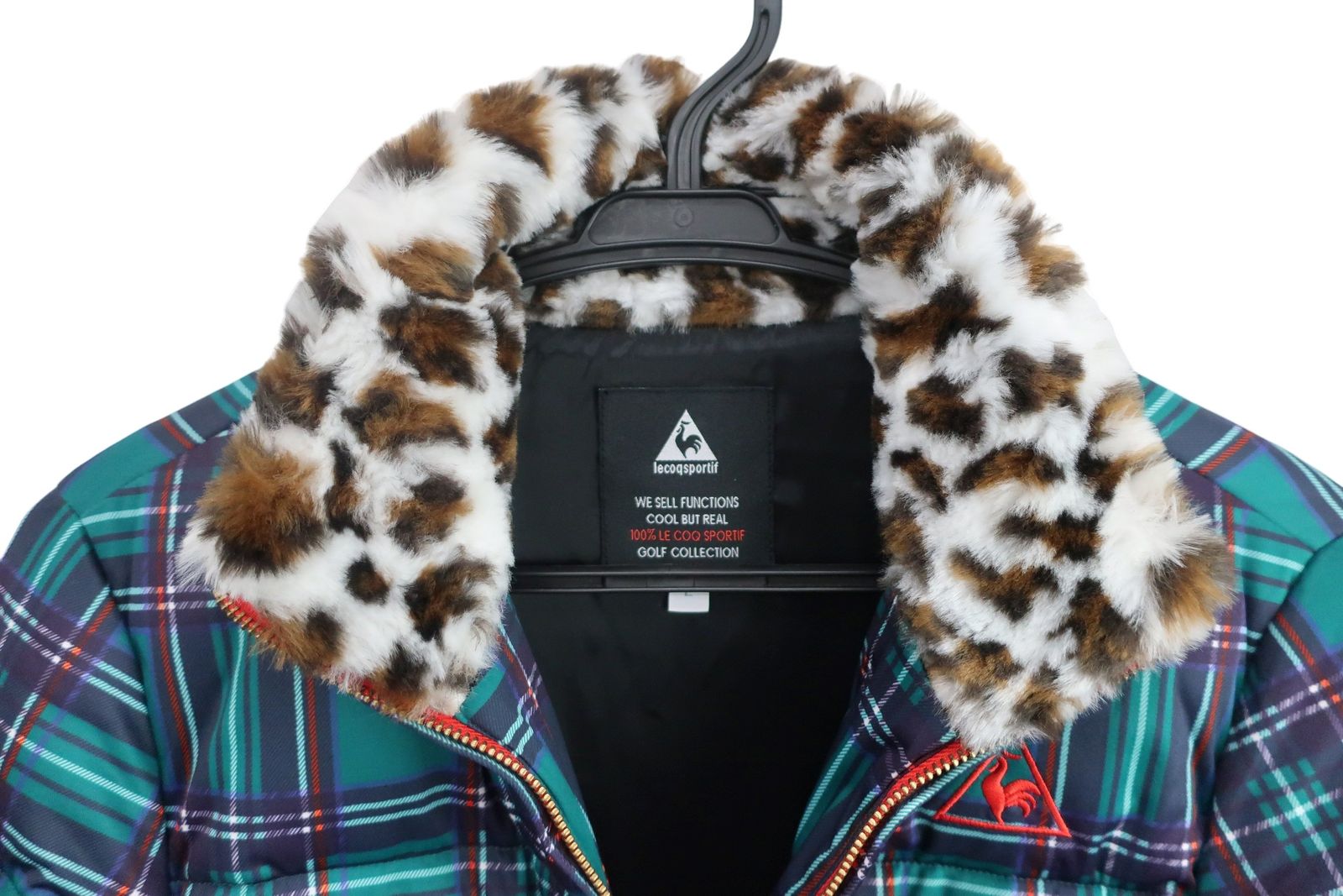 美品】le coq sportif(ルコックスポルティフ) 中綿ダウンジャケット 緑 