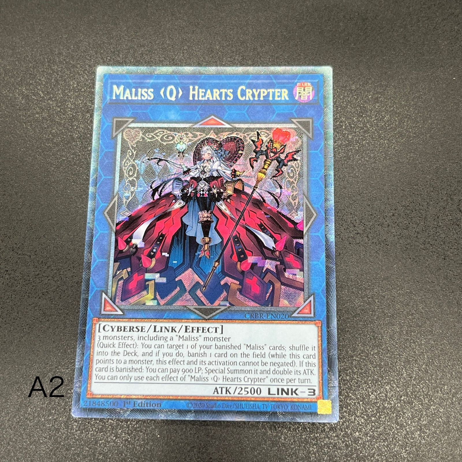 遊戯王 CRBR-EN020 Ｍ∀ＬＩＣＥ＜Ｑ＞ＨＥＡＲＴＳ ＯＦ ＣＲＹＰＴＥＲ Maliss Q Hearts Crypter (英語版 1st Edition コレクターズレア) Crossover Breakers Yugioh Maliss Q Hearts Crypter CRBR-EN020 Collector's Rare