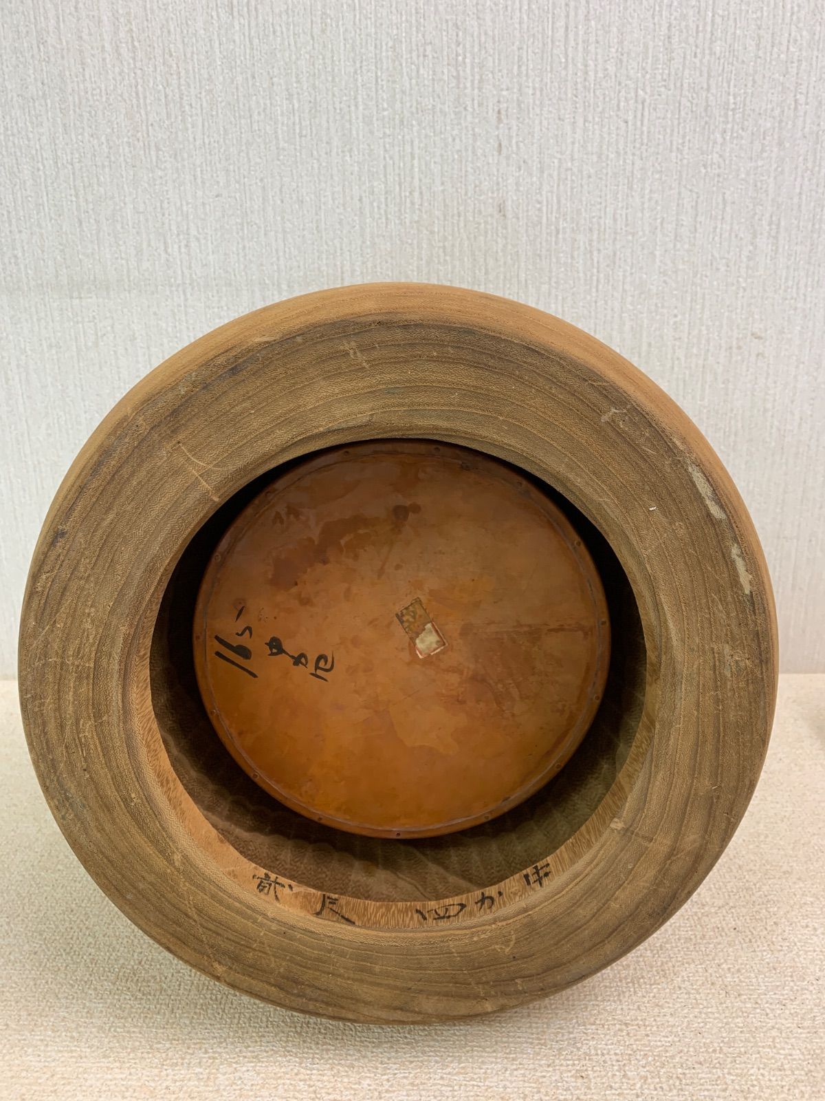 フォロー割対象商品】昭和レトロ 木製 桐丸火鉢 茶道具 古民家 古民具