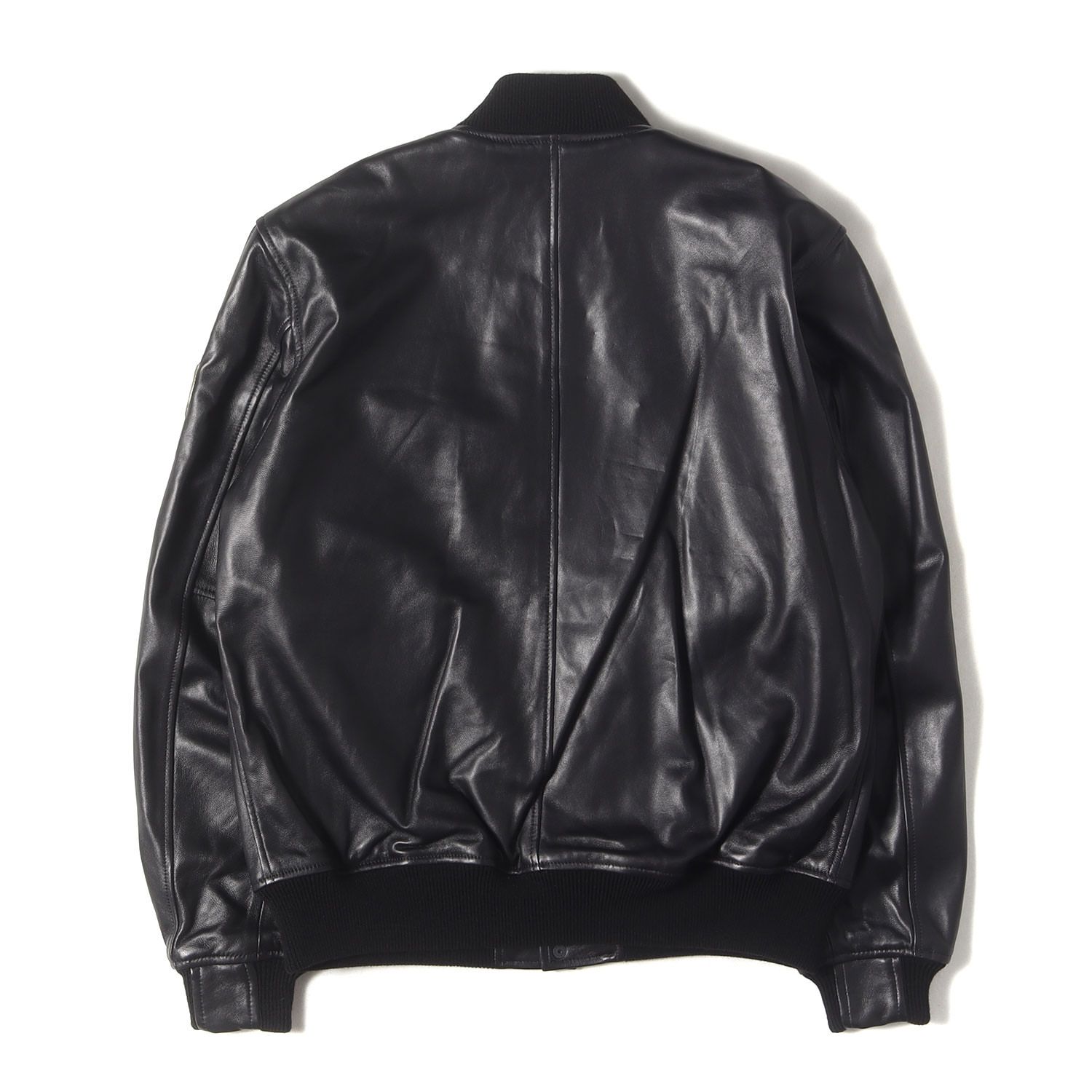 HYSTERIC GLAMOUR ヒステリックグラマー ジャケット ブラック 黒 サイズ L ロッカーズワッペン付 レザースタジャンン 02183LB02 アウター ブルゾン 上着 ジャンパー メンズ