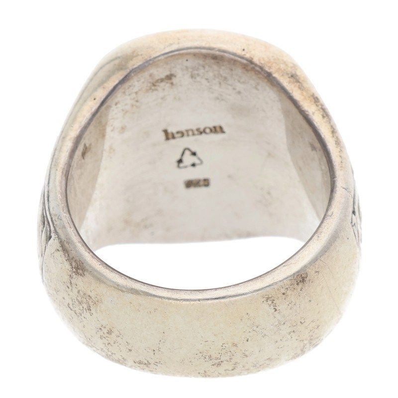 ヘンソン ENGRAVED OVAL SIGNET RING シルバーリング メンズ 19号