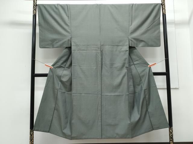 平和屋着物●男性 お召 吉祥文 正絹 CAAY9419th