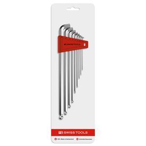 クーポン配布中-スーパー 対象 PB SWISS TOOLS 2212LH-10CN ショートヘッド ロングボール六角レンチセット