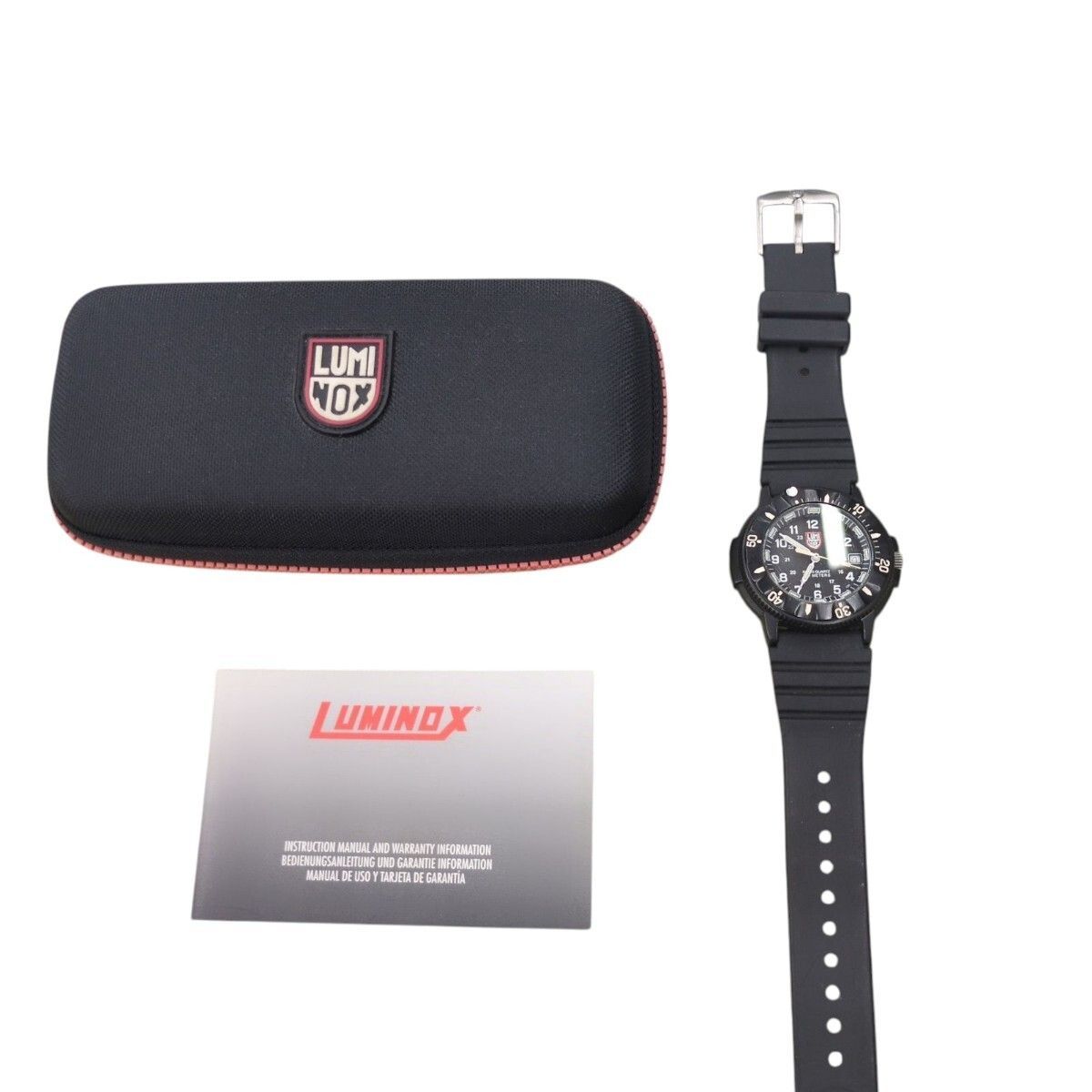 最終値下げ❗️LUMINOX ルミノックス クォーツ アナログ 腕時計 ケース付 LUMINOX Luminox ルミノックス 3000 Falling Bones 岩城滉一