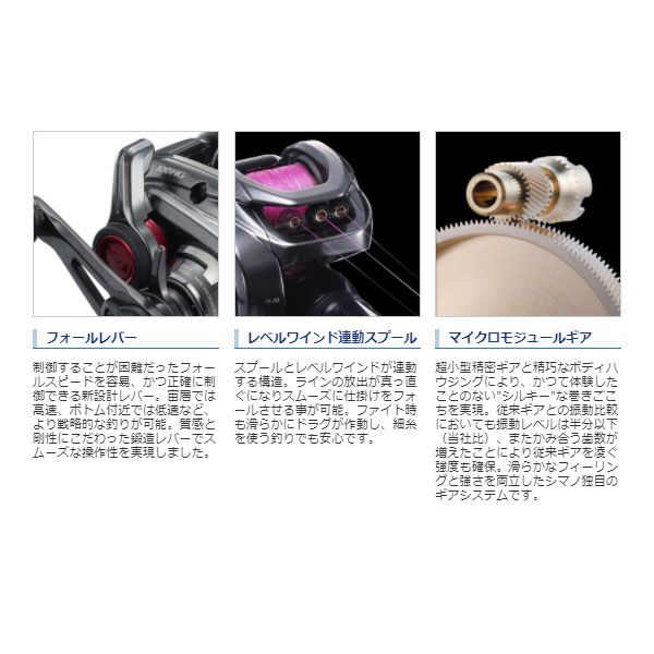21 エンゲツ 101PG（左） 2021新製品 シマノ リール ベイト