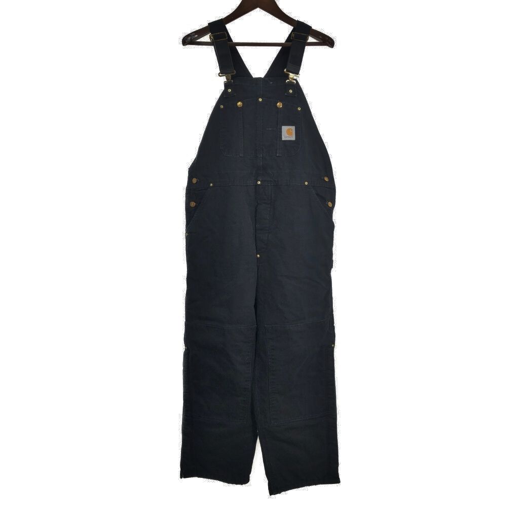 Carhartt カーハート ビブオーバーオール オーバーオール ブラック (メンズ W40 L30) 中古 古着 S3406