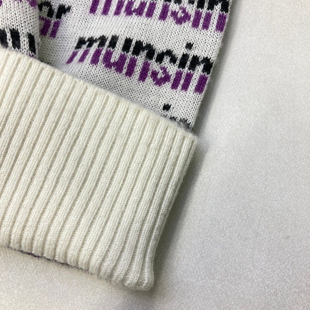 MUNSING WEAR マンシングウェア ウール混 ニットセーター グレー