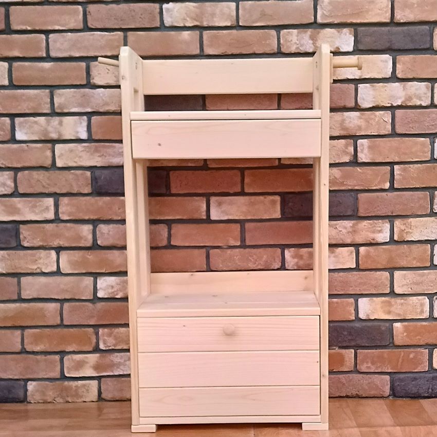 ハンドメイド 優しいナチュラル色 スーパーマルチ収納ラック ランドセルラック フリーラック