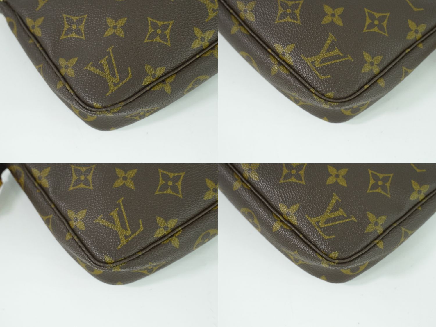 本物 ルイヴィトン LV LOUIS VUITTON ポシェットアクセソワール モノグラム アクセサリーポーチ ハンドバッグ ブラウン M51980  ビトン バッグ 中古 【フォロー割】 - メルカリ