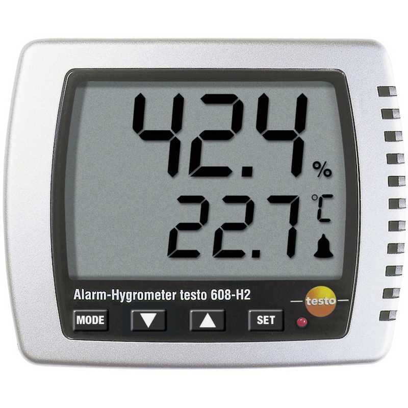 送料無料 ♥ 未開梱 テストー テストー 卓上式温湿度計 ＬＥＤアラーム付 TESTO608H2