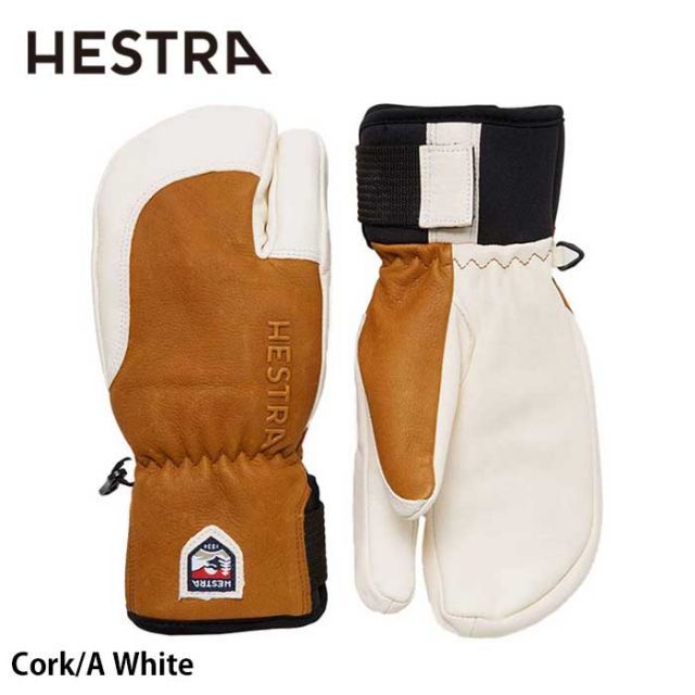 ヘストラ Topo 3-finger Almond White ⁄ 8 HESTRA 『 Topo 3-Finger