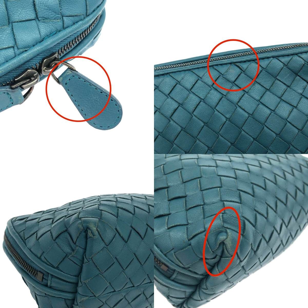 BOTTEGA VENETA ボッテガヴェネタ ポーチ/イントレチャート レザー