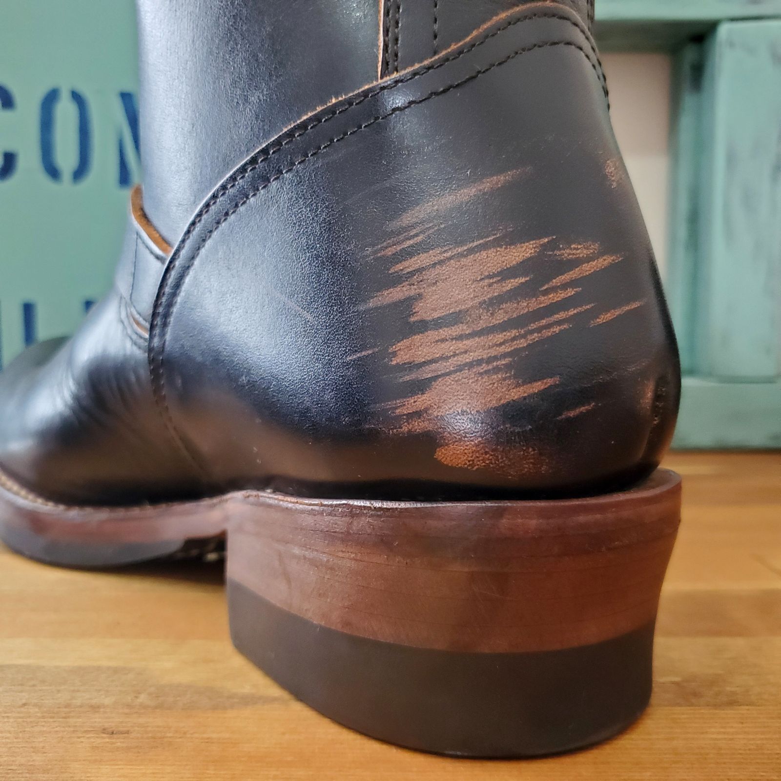 LOST CONROL デニム シャツ ロストコントロール レザー ブーツ Durable Zip Workers Boots – Lost Control Official Website