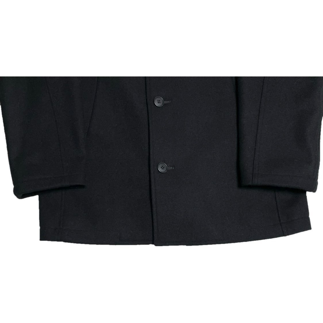 MADE IN JAPAN製 E.Z BY ZEGNA ウールステンカラーコート ブラック L