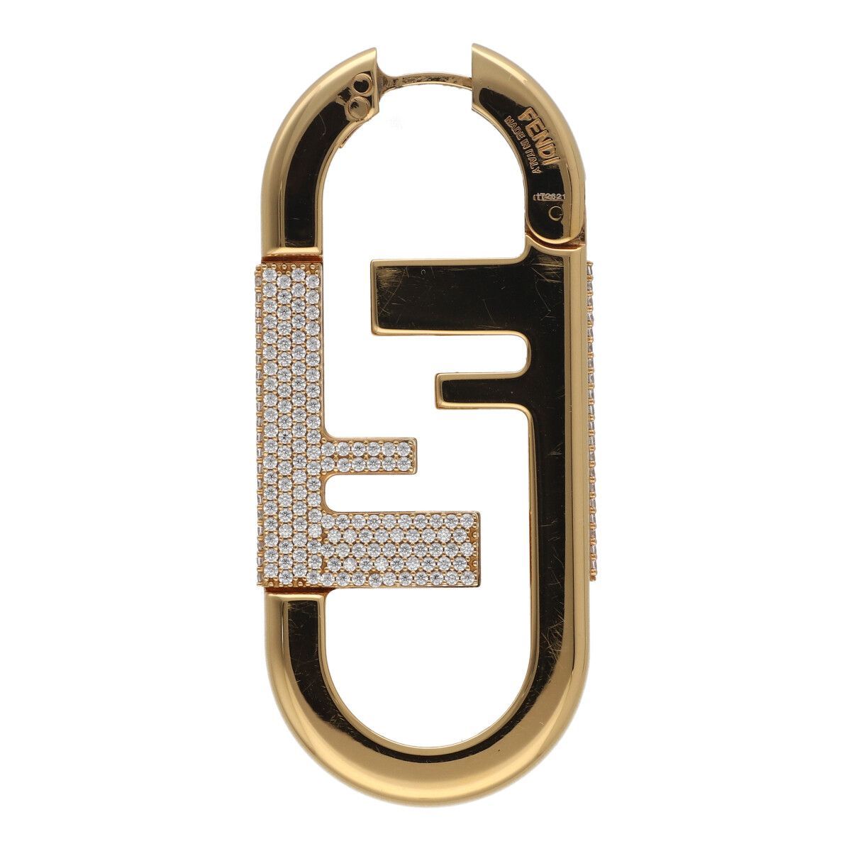 中古】 Fendi フェンディ オーロック シングル ピアス ラージ 中古】 Fendi フェンディ オーロック シングル ピアス ラージ
