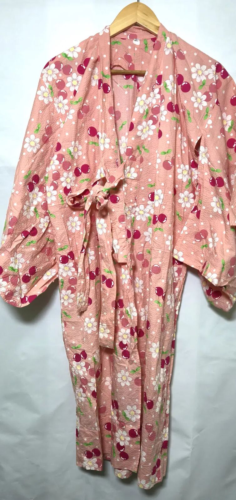 地雷さん必見（╹◡╹）/ 浴衣 チェックさくらんぼ レディース