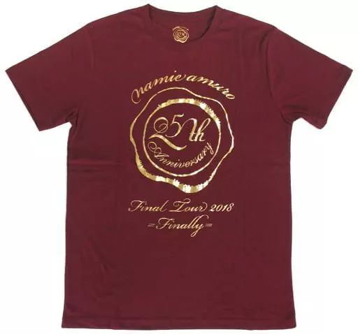 安室奈美恵！Final Tour 2018 ツアーTシャツ エンジ色Mサイズ 中古】Tシャツ(女性アイドル) 安室奈美恵 ツアーTシャツ エンジ M