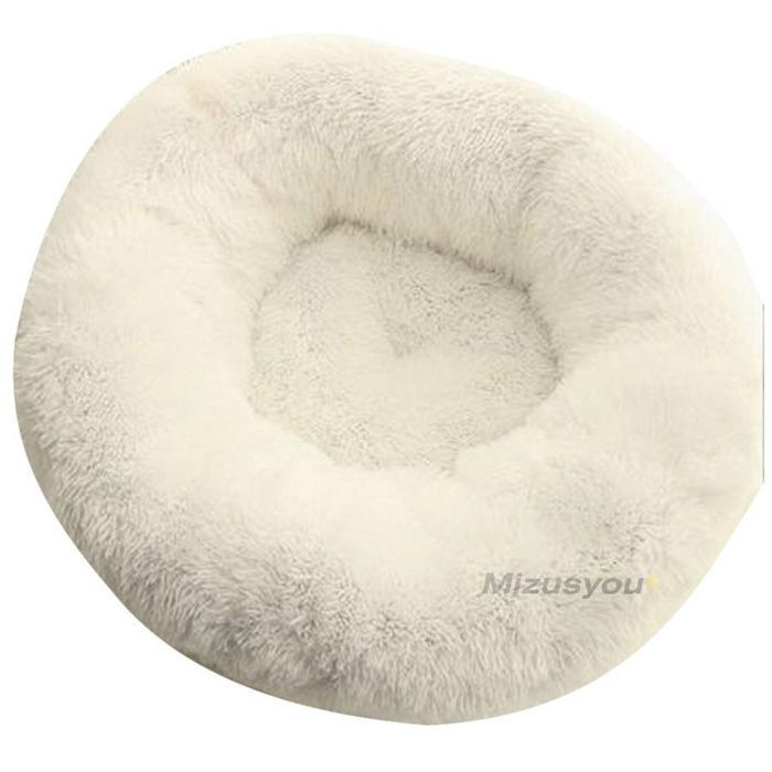 ペットベッド ドーナツ型 ラウンドベッド フェイクファー カドラー ペット用 犬用 猫用 冬 M L 寝床 寝具 クッション ソファー ban532
